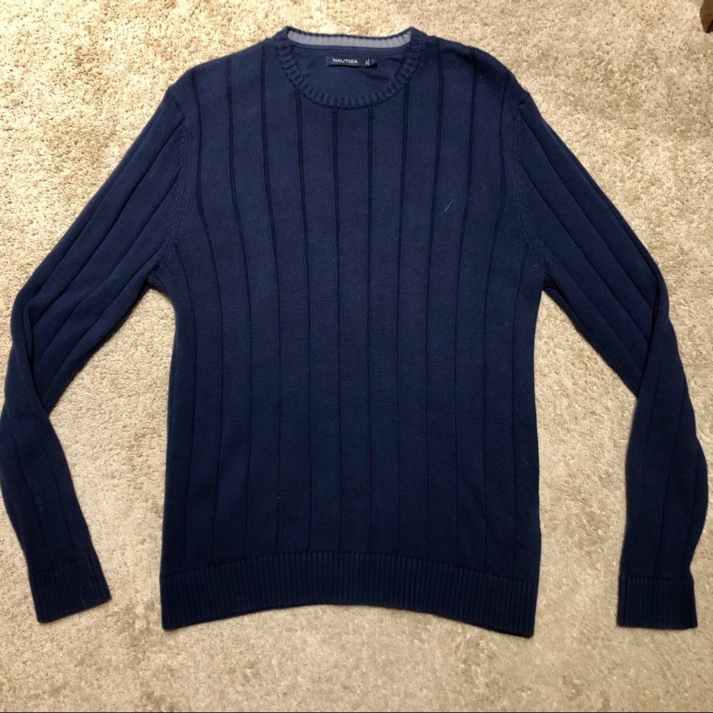 Navy Nautica Crew Neck Sweater